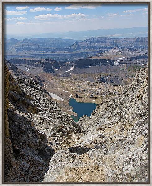 Breathtaking Middle Teton Mountain View Framed Print