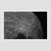 Lunar Surface Craters In Detail Sticker