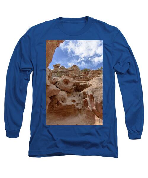 Majestic Rock Formations In Capitol Reef National Park Long Sleeve T-Shirt