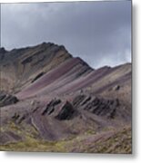 Majestic Andean Mountainscape With Colorful Striations Metal Print