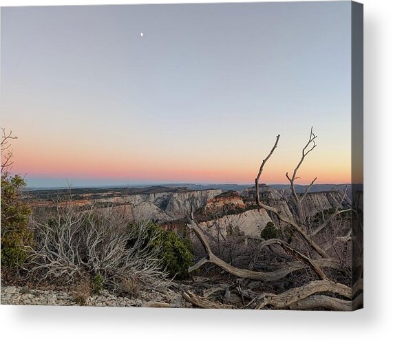 Breathtaking Canyon Sunset View Acrylic Print