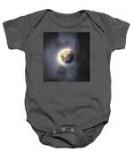 Celestial Moon In Ethereal Glow Baby One-Piece