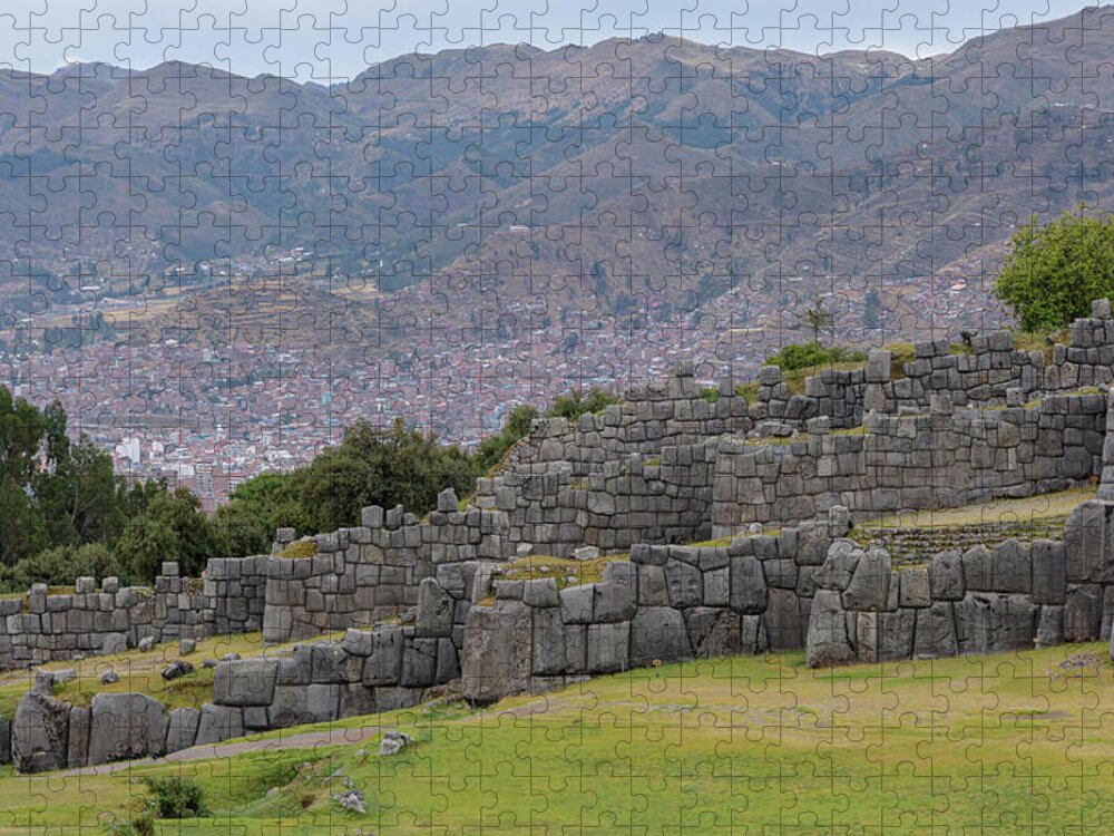 Saqsaywaman Incan Ruin In Cusco Peru Jigsaw Puzzle