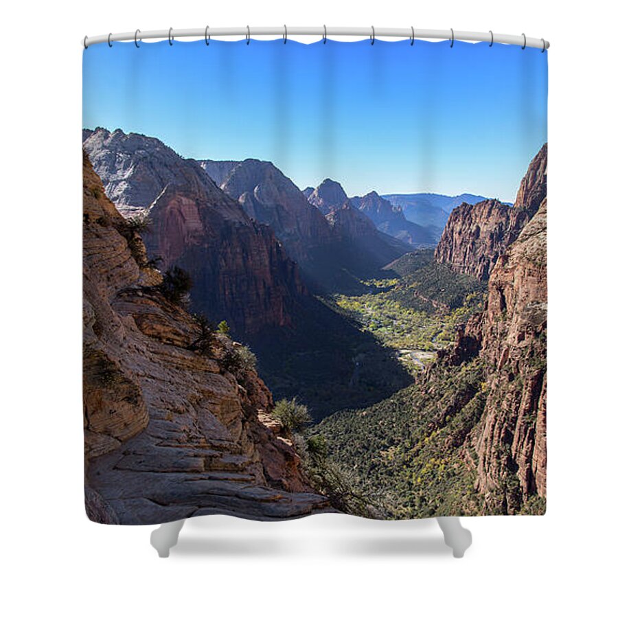 Breathtaking Zion Canyon View Shower Curtain