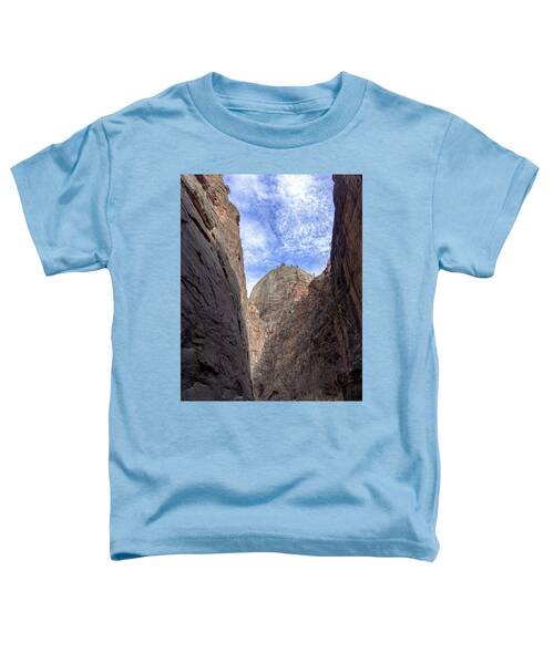 Towering Canyon Cliffs And Blue Sky Toddler T-Shirt