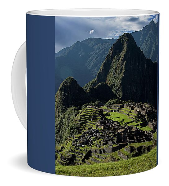 Majestic Ruins In A Mountain Valley Coffee Mug