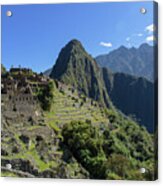 Machu Picchu In Sunlit Splendor Acrylic Print