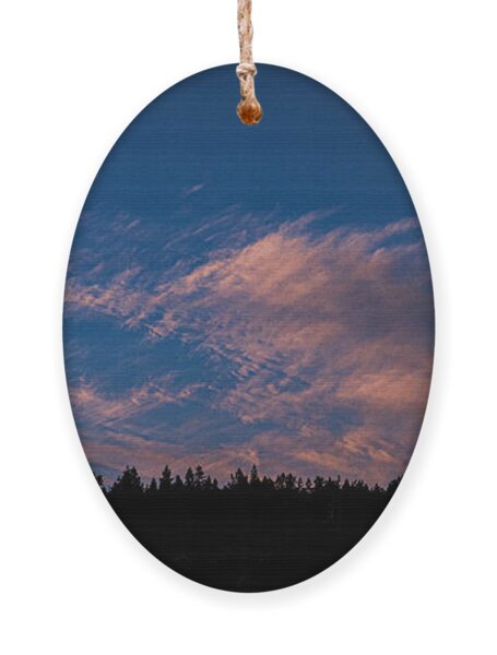 Twilight Over Forested Horizon Ornament
