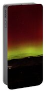 Northern Lights Over Wasatch Mountain Range Portable Battery Charger by Brandon Wichmann