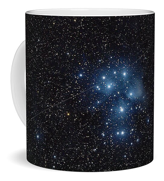 Pleiades Cluster In Cosmic Night Coffee Mug