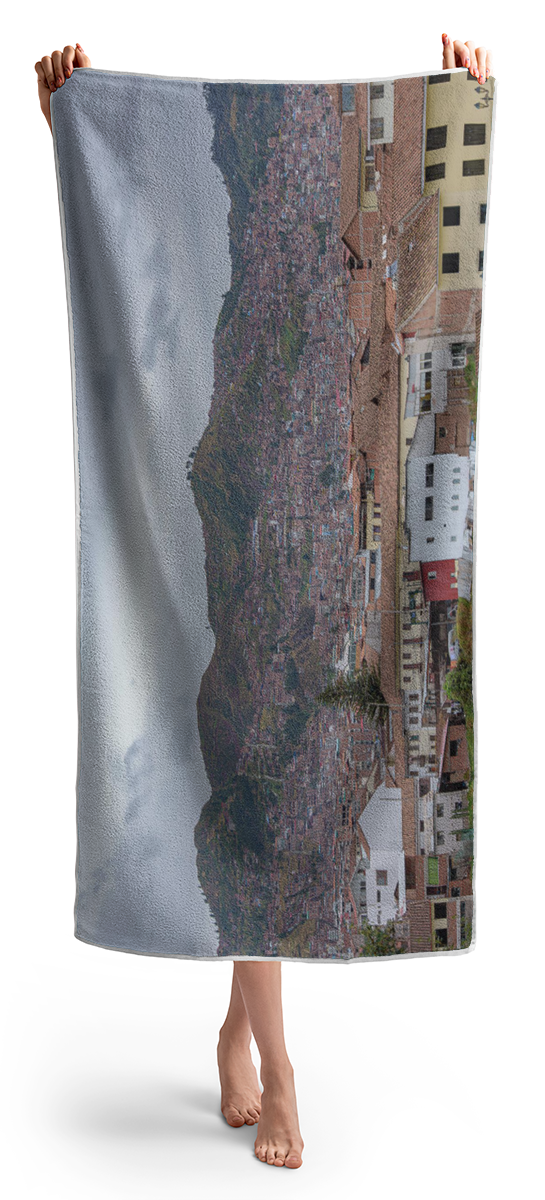 Rooftops and Hills of Cusco Beach Towel