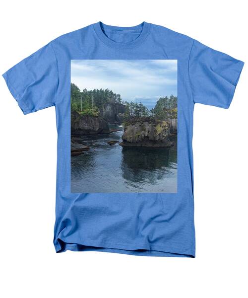 Serene Coastal Rocky Landscape Men's T-Shirt  (Regular Fit)