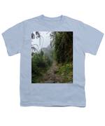 Misty Forest Pathway On The Inca Trail Youth T-Shirt