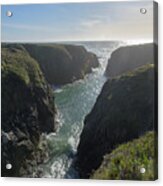 Dramatic Coastal Cliff Scene Acrylic Print