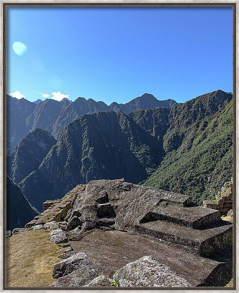 Majestic Mountain Views At Machu Picchu Framed Print