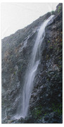 Secluded Coastal Waterfall Cascade Bath Towel