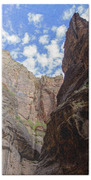 Majestic Canyon Sky View In The Narrows Beach Towel
