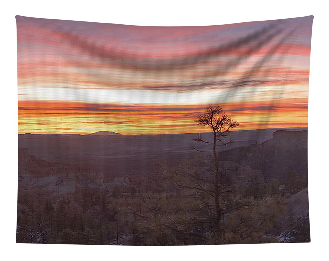 Serene Mountain Sunrise In Bryce Canyon National Park Tapestry