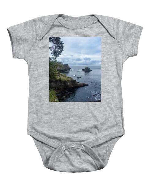 Rugged Coastal Landscape with Cliffs Baby One-Piece