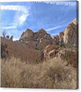 Desert Cliffs In Capitol Reef National Park Canvas Print