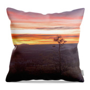 Serene Mountain Sunrise In Bryce Canyon National Park Throw Pillow