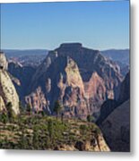 Majestic Mountain Range View Metal Print