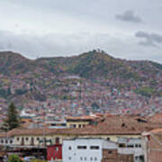 Rooftops and Hills of Cusco Poster