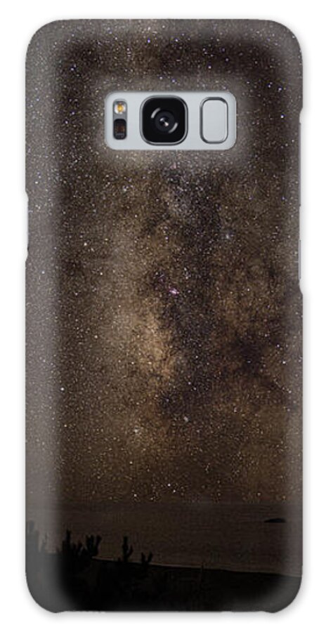 Milky Way Over Tranquil Shoreline Galaxy Case