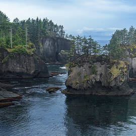 Serene Coastal Rocky Landscape by Brandon Wichmann