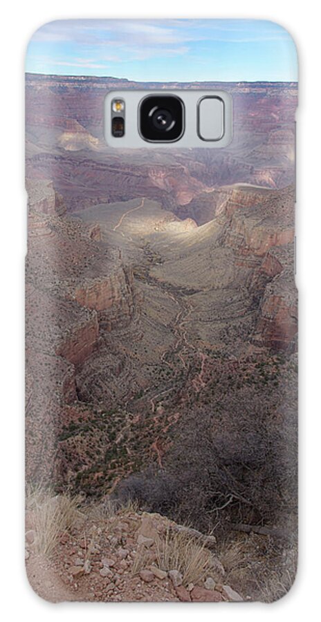 Majestic Grand Canyon Overlook Under Azure Sky Galaxy Case