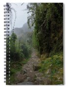Misty Forest Pathway On The Inca Trail Spiral Notebook