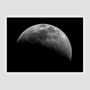 Illuminated Half Of The Moon Sticker