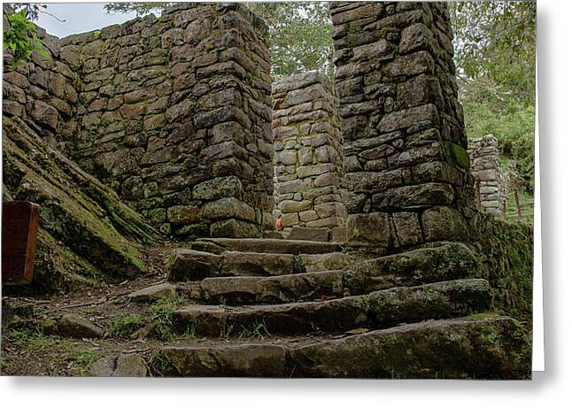 Ancient Stone Passageway Greeting Card