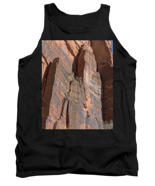 Towering Desert Sandstone Cliffs In Zion National Park Tank Top
