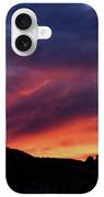 Vivid Twilight over Rocky Silhouette iPhone Case