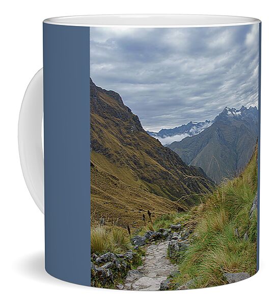 Trail Through Majestic Mountain Landscape To Dead Woman's Pass Coffee Mug