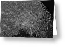 Lunar Surface Craters In Detail Greeting Card