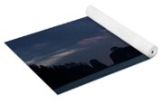 Serene Coastal Sunset with Cliffs Yoga Mat