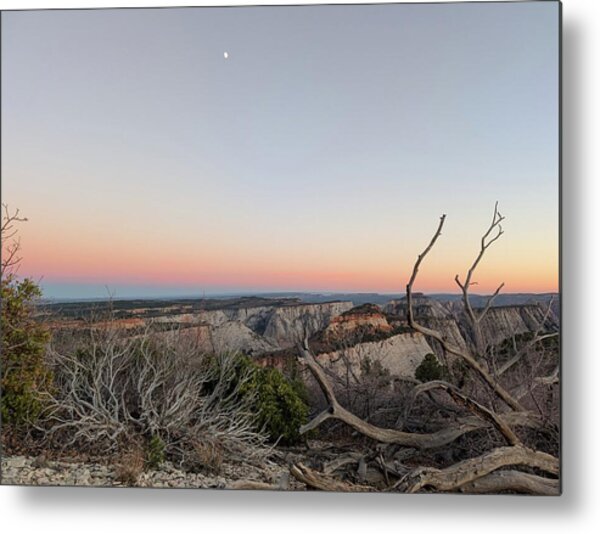 Breathtaking Canyon Sunset View Metal Print