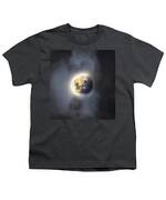 Celestial Moon In Ethereal Glow Youth T-Shirt