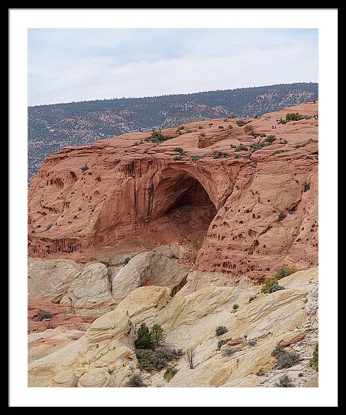 Natural Arch In Desert Landscape Framed Print