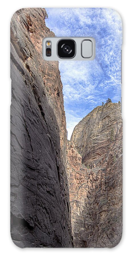 Towering Canyon Cliffs And Blue Sky Galaxy Case
