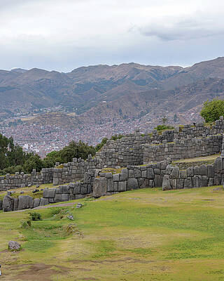 Architecture Wall Art featuring the photograph Saqsaywaman Incan Ruin In Cusco Peru by Brandon Wichmann