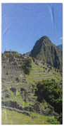 Machu Picchu In Sunlit Splendor Beach Towel