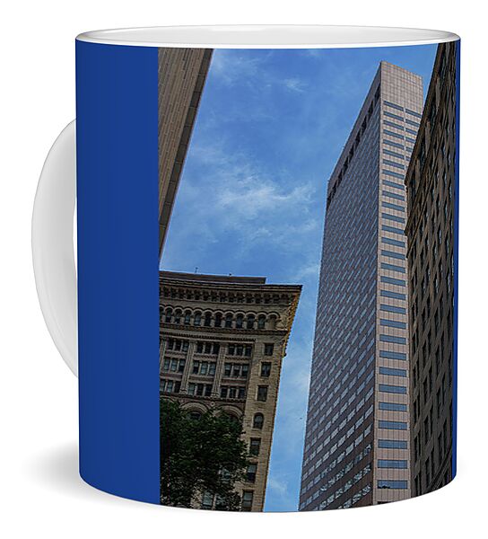 Skyscrapers Against Blue Sky Coffee Mug
