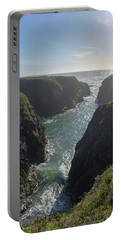 Dramatic Coastal Cliff Scene Portable Battery Charger