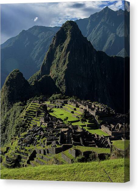 Majestic Ruins in a Mountain Valley Canvas Art Print by Brandon Wichmann
