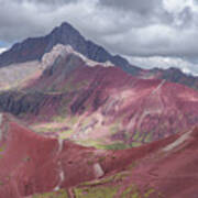Majestic Colorful Mountain Range Poster