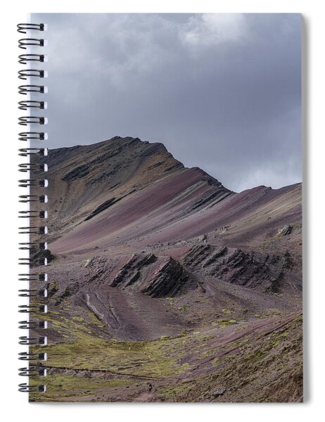 Majestic Andean Mountainscape With Colorful Striations Spiral Notebook