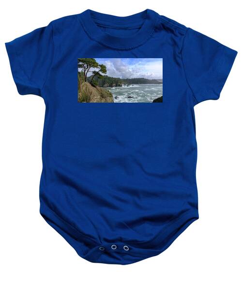 Coastal Serenity With Rugged Cliffs Baby One-Piece